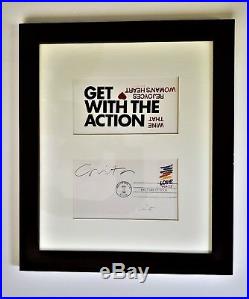 CORITA KENT Print HAND-SIGNED in PENCIL 1st Day Cover US Stamp & Banner FRAMED