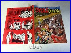 CYCLEtoons ORIGINAL COVER ART June 1970 PETERSEN'S motorcycles choppers