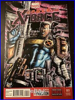 Cable And X-force 1 Sketch Cover Chris Mcjunkin Original Art Marvel Cgc Pre-sale