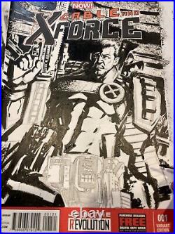 Cable And X-force 1 Sketch Cover Chris Mcjunkin Original Art Marvel Cgc Pre-sale