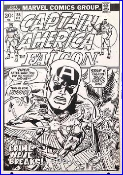 Captain America #158 Cap & Falcon Vs Viper! Sal Buscema Art Transparency