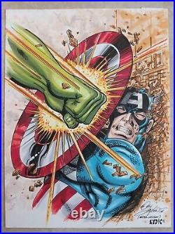 Captain America #230 Original Cover Art Re-Creation By Bob Layton & Steve Lydic