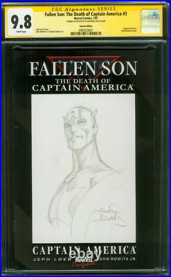 Captain America 3 CGC 9.8 SS Alan Davis Original art sketch 7/07