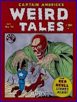 Captain America's Weird Tales # 74 Cover Recreation Original Comic Color Art
