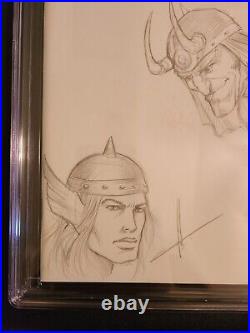 Carla Cohen & Lucio Parrillo Signed Original Sketch Art Cgc 9.8 Immortal Thor #1