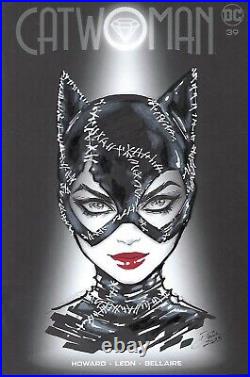 Catwoman # 39 With Dawn McTeigue Original Art Work on Cover! NM