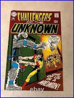 Challengers of the Unknown #68 ART original cover proof 1969 NEAL ADAMS MADMAN
