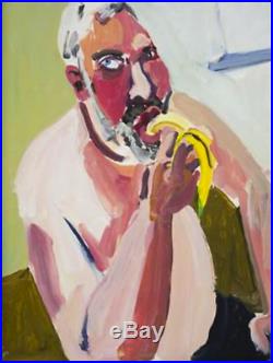 Chantal Joffe Dan Eating a Banana Signed print Featured on cover of LivingEtc