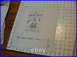 Charles E. Pont Original Art from 1939 Circus Boat book Jacket COVER