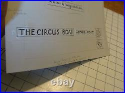 Charles E. Pont Original Art from 1939 Circus Boat book Jacket COVER