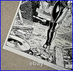 Chris Warner BARB WIRE Ace of Spades 1996 issue 1 ORIGINAL Cover ART