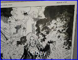 Chris Warner BARB WIRE Ace of Spades 1996 issue 1 ORIGINAL Cover ART