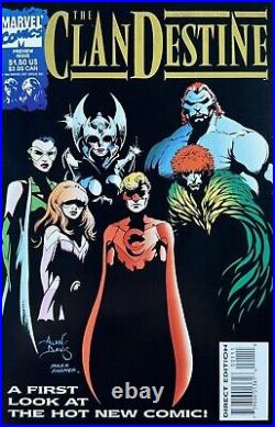ClanDestine Preview #1 Alan Davis Signed Original Cover Art Prelim Marvel Comics