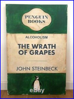 Classic Penguin Book Cover Painting, 92 x61 cm, Contemporary Style