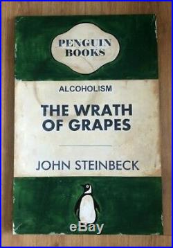 Classic Penguin Book Cover Painting, 92 x61 cm, Contemporary Style