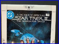 Color separations proof STAR TREK III Search for Spock cover, Howard Chaykin art