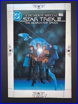Color separations proof STAR TREK III Search for Spock cover, Howard Chaykin art