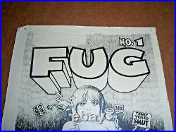 Comic Production Art Cover Print Robert Crumb Fug No 1 Glossy Black & White 8x12