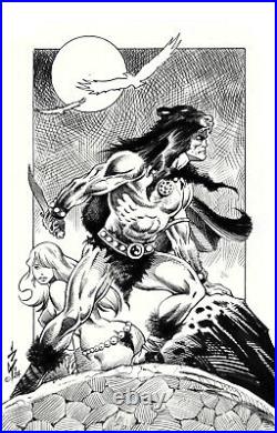 Conan Red Sonja Re Howard Horror Vampirella Titan Marvel Original Art 2 Burcham