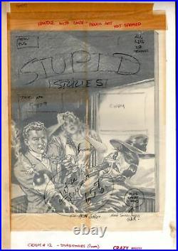 Crazy Magazine #12 Page 4 Original Art- MARIE SEVERIN- STUPID STORIES cover 1975