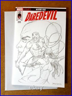DAREDEVIL 600 Variant LOT Original Art Sketch Cover Comic ADI GRANOV Elektra
