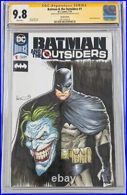 DC Batman and the Outsiders #1 Original Art Sketch & Signed Kotkin CGC 9.8 SS