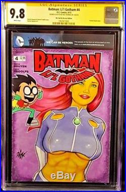 DC Comic BATMAN LIL GOTHAM #4 STARFIRE Original Art Sketch ROBIN TEEN TITANS GO