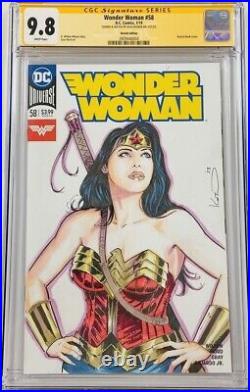 DC Wonder Woman #58 Original Art Autograph Signed & Sketched Kotkin CGC 9.8 SS