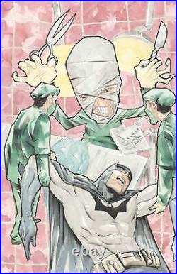 DETECTIVE COMICS #849 Original Published Art Cover by Dustin Nguyen BATMAN HUSH