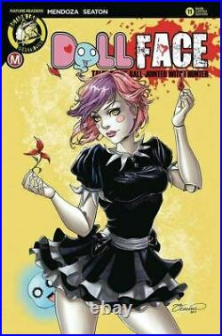 DOLLFACE #11 Cover Original Art BOTH VERSIONS by COLLETTE TURNER 2017 Sexy LILA