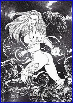 DREAMGIRL Sleeper Agent 1 COVER by Leo GONDIM original art indie comics