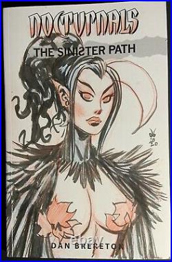 Dan Brereton original Nyx Nocturnals The Sinister Path sketch cover art GN #1