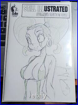 Dan Mendoza Original Art Sketch Cover From Kickstarter Ltd 20 Swimsuit Ed RARE