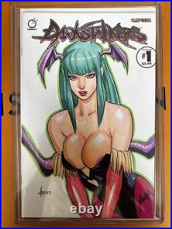 Darkstalkers Morrigan #1 Original Art Sketch Cover by Gus Mauk with COA