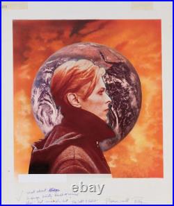David Bowie Original RCA Music Cover Art for Man Who Fell to Earth 1970s