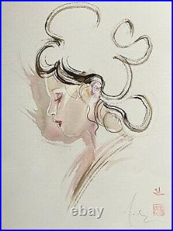 David Mack original art painting watercolor Kabuki cover study