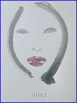 David Mack original art painting watercolor Kabuki cover study