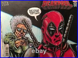 Deadpool #1 Sketch Cover Variant Original Art Kenny Keen