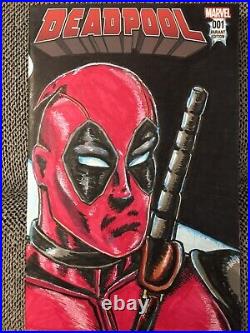 Deadpool #1 Sketch Cover Variant Original Art Kenny Keen