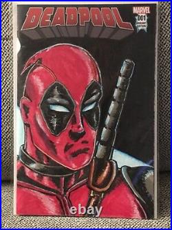 Deadpool #1 Sketch Cover Variant Original Art Kenny Keen