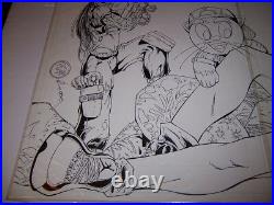 Deity #3 Original Inked Pencil Comic Cover Pinup Art Karl Altstaetter Olazaba
