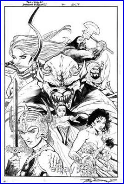 Demon Knights #2 DC 2011 (Original Art) Cover Tony Daniel