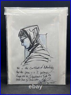 Department of Truth BANKSY 1/1 Original Preliminary Cover Art CHINH POTTER COA