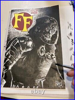 Doctor Doom Fantastic Four #1 Sketch Cover Chris Mcjunkin Original Art Marvel