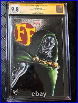 Doctor Doom Fantastic Four Ff Sketch Cover Chris Mcjunkin Original Art Cgc 9.8