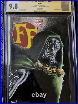 Doctor Doom Fantastic Four Ff Sketch Cover Chris Mcjunkin Original Art Cgc 9.8