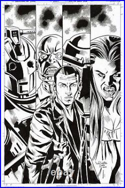 Dr. Doctor Who 9th #3 Original Comic Cover Art Cybermen Alternate/variant