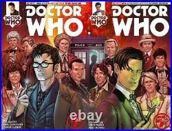 Dr Who Original Artwork Wraparound Cover Paul Hanley Multi Doctors Titan Comics