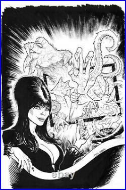 ELVIRA Mistress of the Dark Issue 10 Cover Original Comic Book Art Craig Cermak