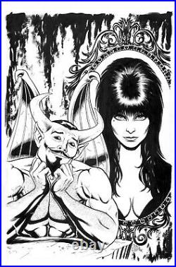 ELVIRA Mistress of the Dark Issue 7 Cover Original Comic Book Art Craig Cermak
